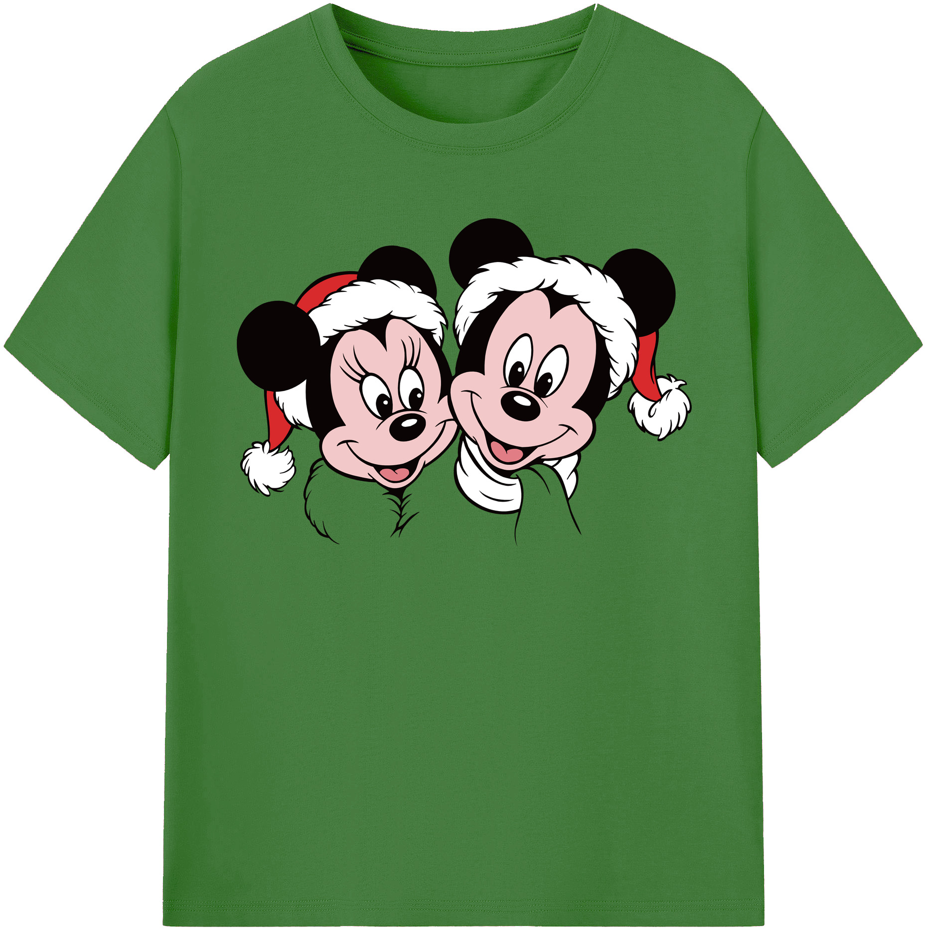 （画像用） ミッキーマウス Mickey Mouse レディースカジュアルプリントTシャツ（綿100％）